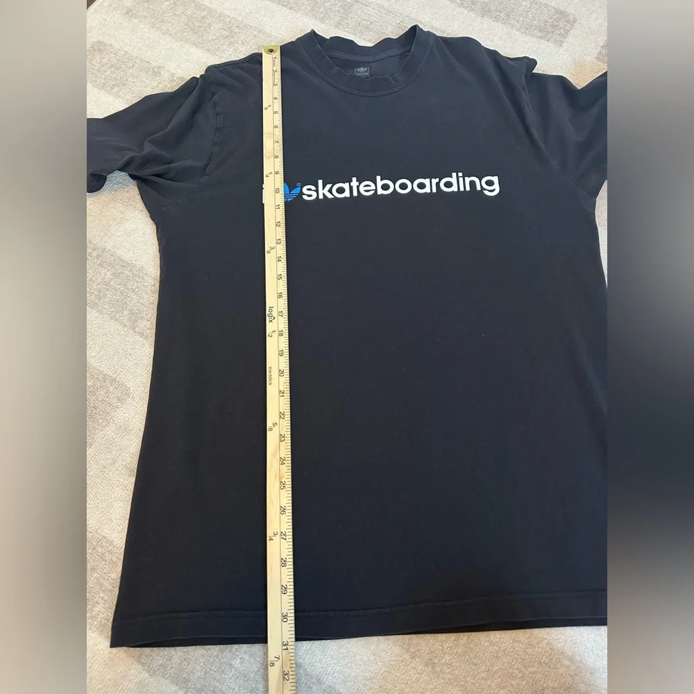 Adidas Men’s ‘I 💙Skateboarding’ Tee Black 100% Cotton (Size XL)